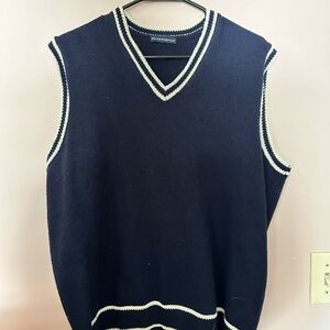Banana Republic Navy Blue Knit Vest